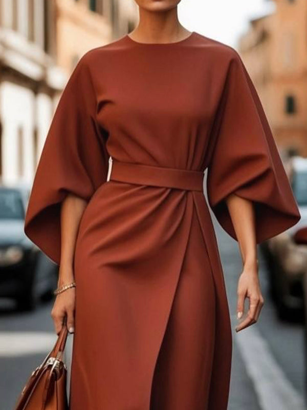 Élise™ | Pleated Midi Dress