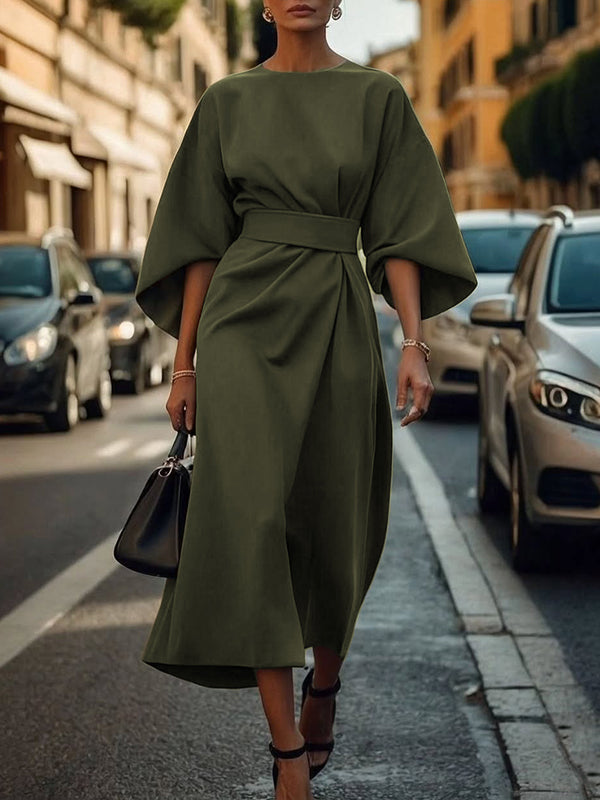 Élise™ | Pleated Midi Dress