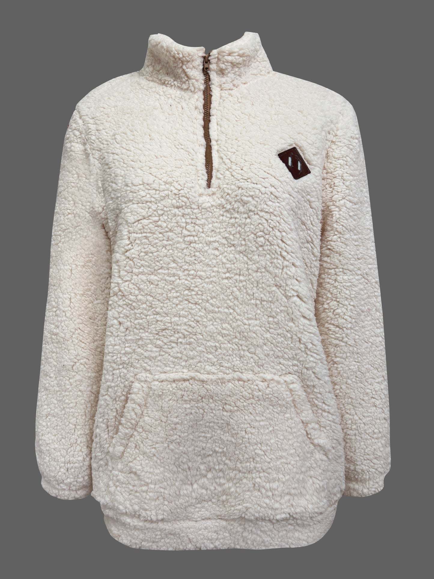 Emma™ | Cozy Teddy Half-Zip Sweater