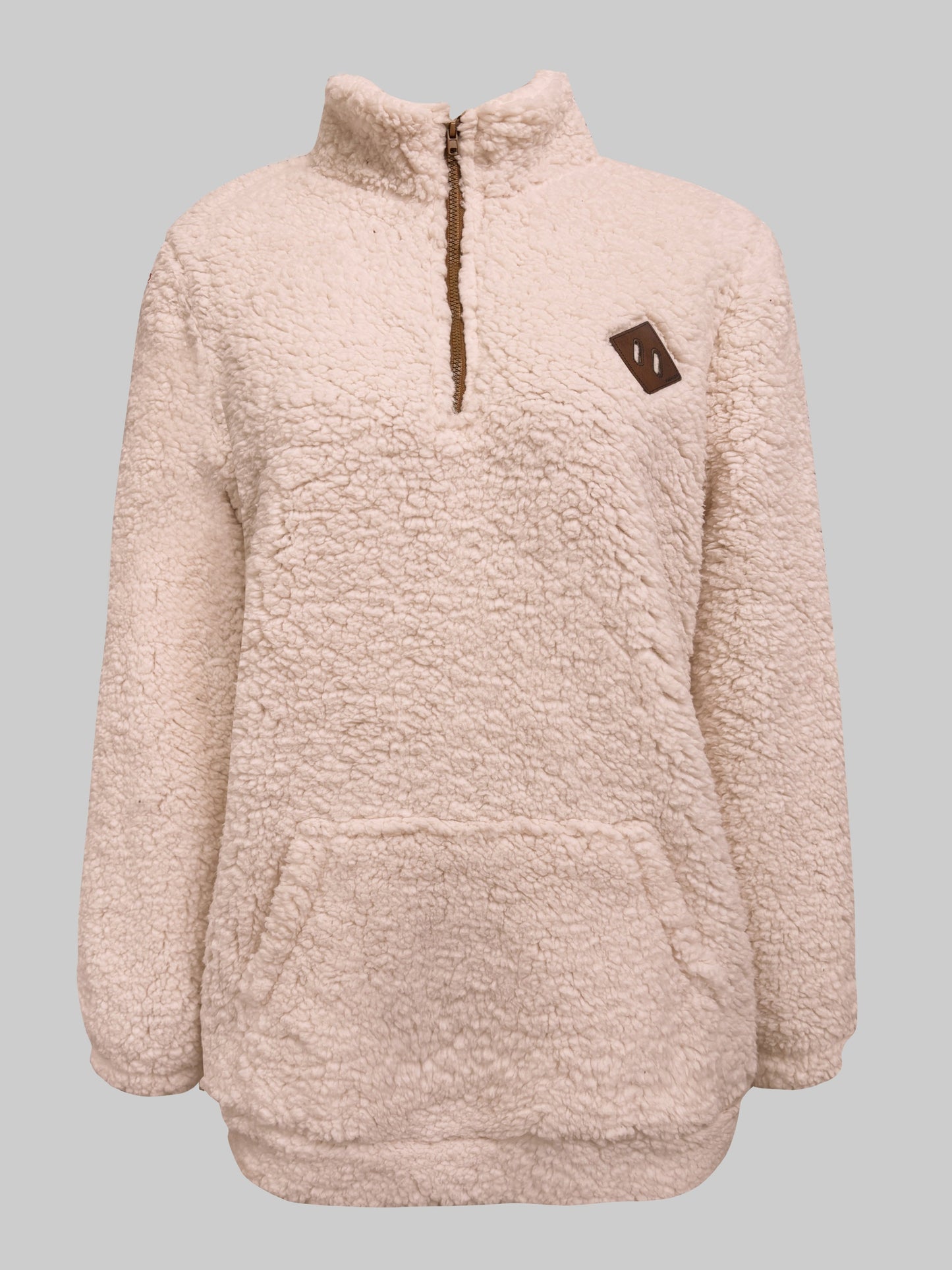 Emma™ | Cozy Teddy Half-Zip Sweater