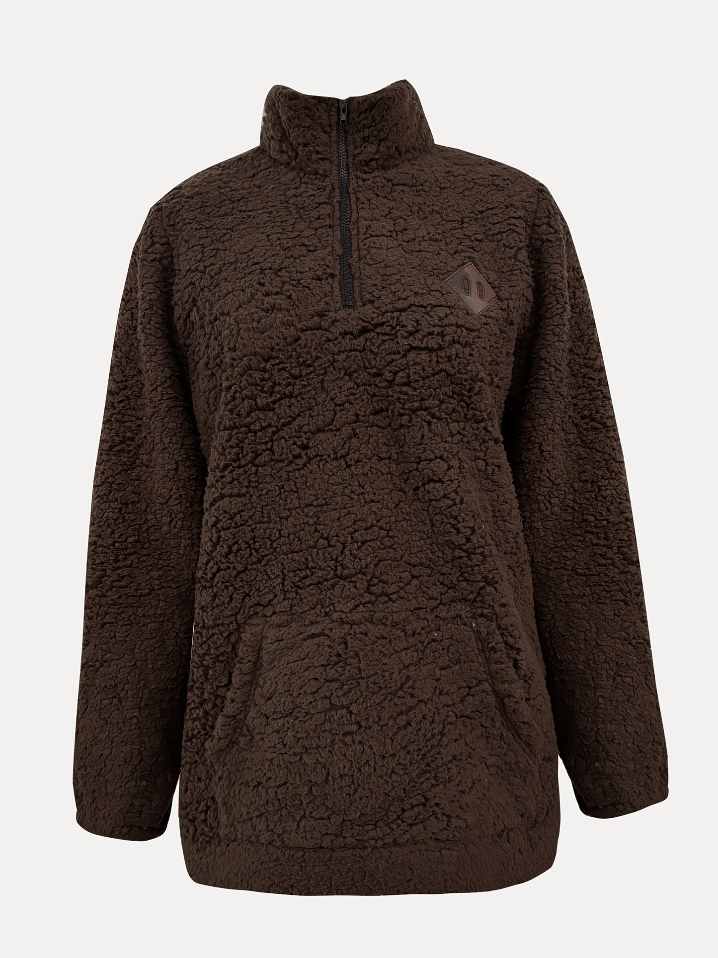 Emma™ | Cozy Teddy Half-Zip Sweater