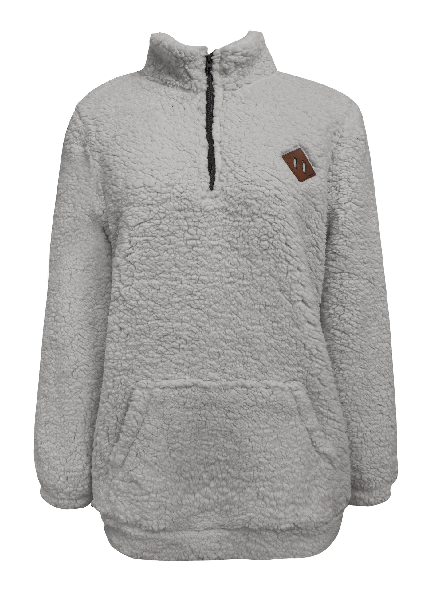Emma™ | Cozy Teddy Half-Zip Sweater