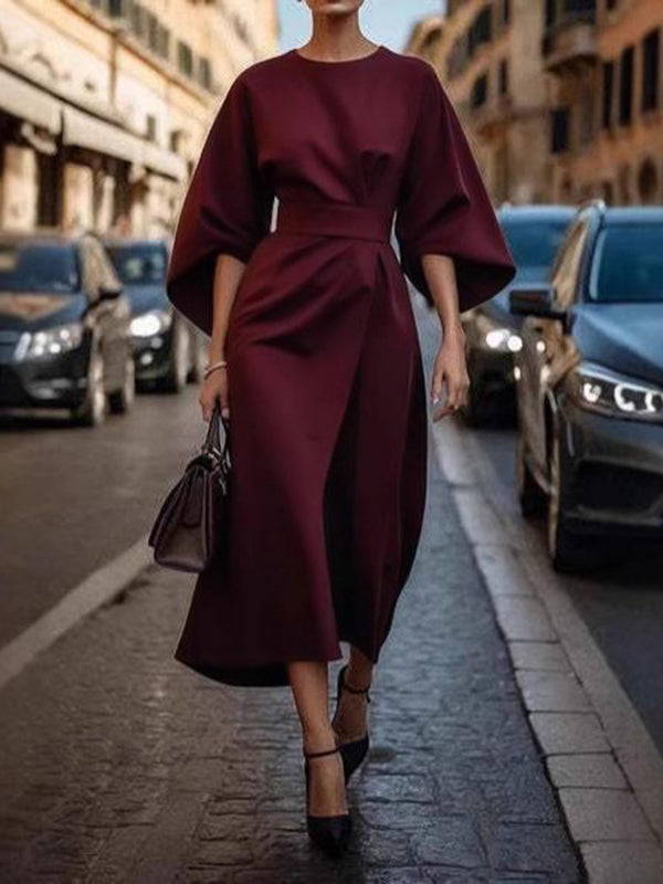 Élise™ | Pleated Midi Dress