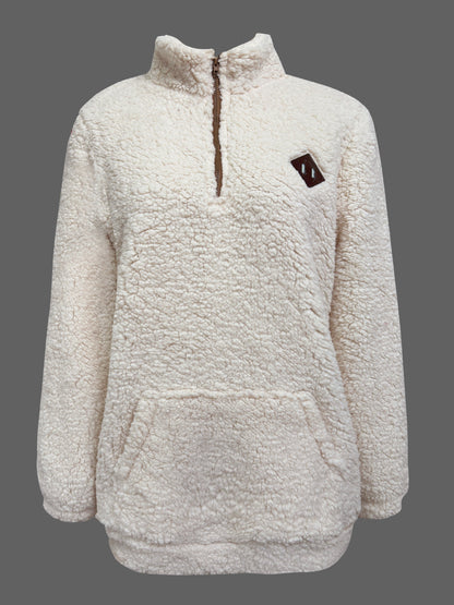 Emma™ | Cozy Teddy Half-Zip Sweater