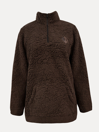 Emma™ | Cozy Teddy Half-Zip Sweater